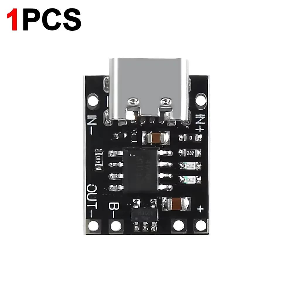 Carte de charge et de décharge de batterie au lithium TP4056 3.7V avec protection, USB Type-C, pour 