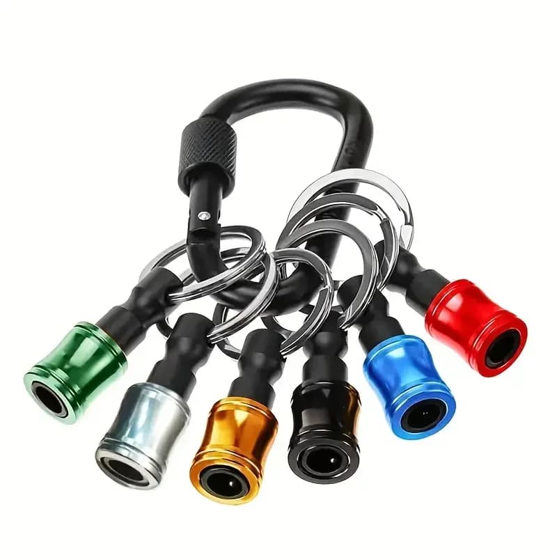 Porte-embout de tournevis, porte-clés à dégagement rapide, adaptateur de perceuse, mousqueton magnét