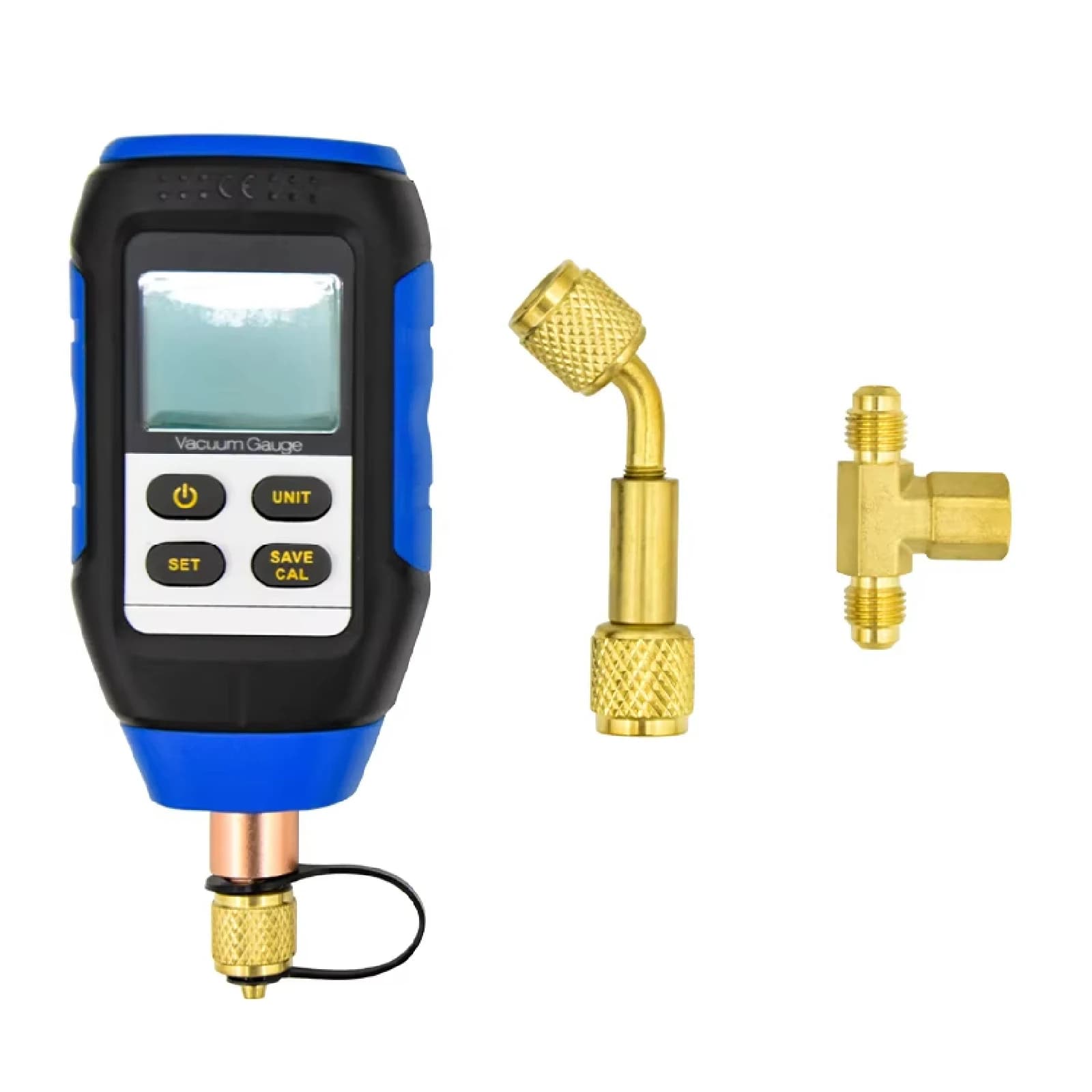 Manomètre à Vide Numérique VMV-1 Capteur Pirani Grand Écran LCD Alimenté par Batterie Alerte Fuite d