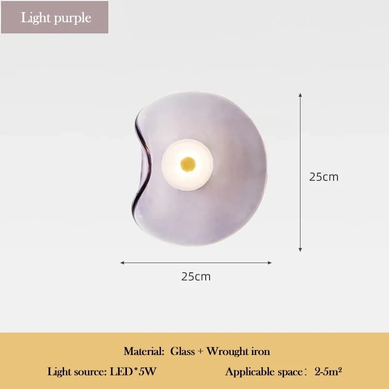 Lampes murales en verre de luxe nordique, luminaire mural rond minimaliste pour salon, couloir, cham