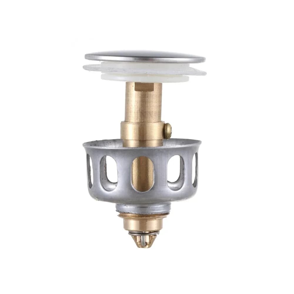 Bonde de vidange universelle en métal avec filtre, valve pop-up, bouchon de vidange, filtre de baign