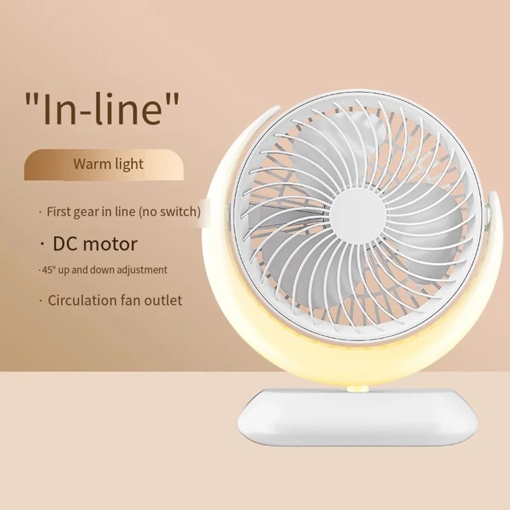 Ventilateur de lampe de bureau aste, 3 vitesses réglables, lumière de table, veilleuse colorée, bure
