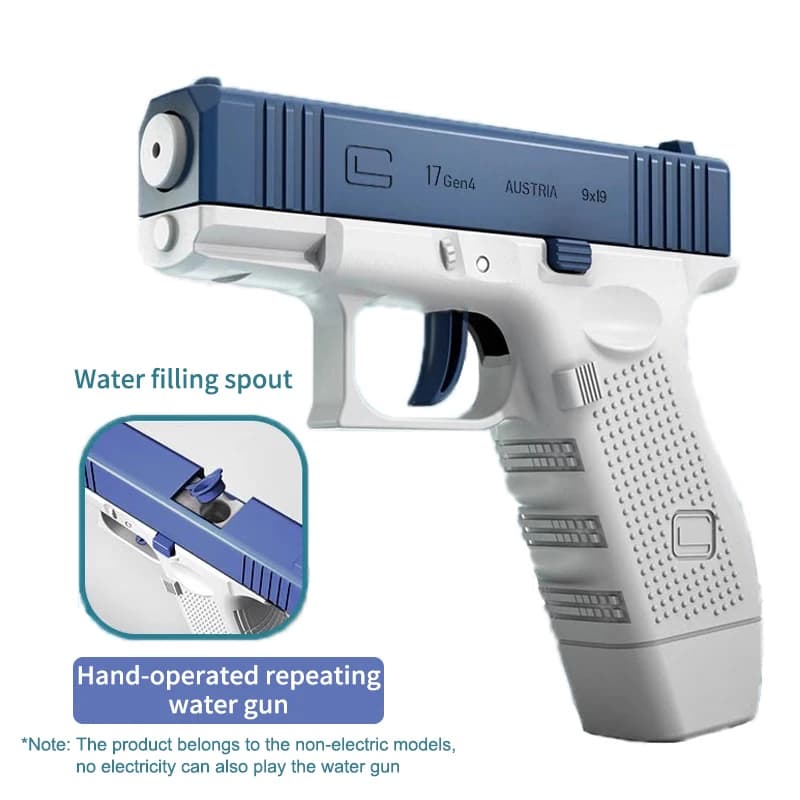 Pistolet à eau électrique rechargeable, automatique et manuel, plage de capacité jusqu'à 32 pieds, p