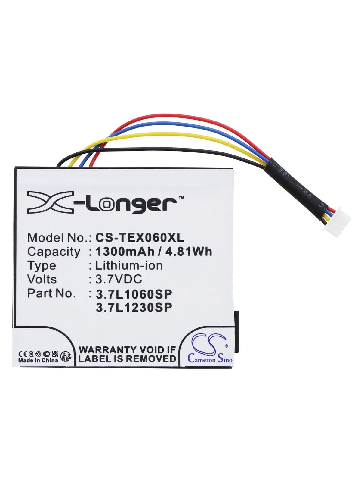 Batterie de calculatrice 3.7V/1300mAh pour Texas Instruments TI-84 C argent, TI-84 Plus C,TI-Nspire 