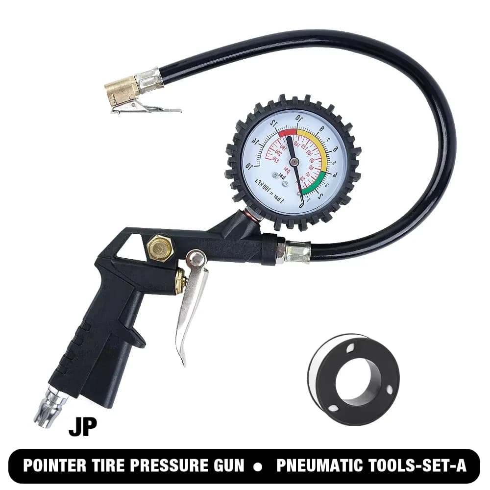 Manomètre de pression des pneus de voiture, pistolet à pression 0-16 bar/0-220 psi, adapté aux pneus