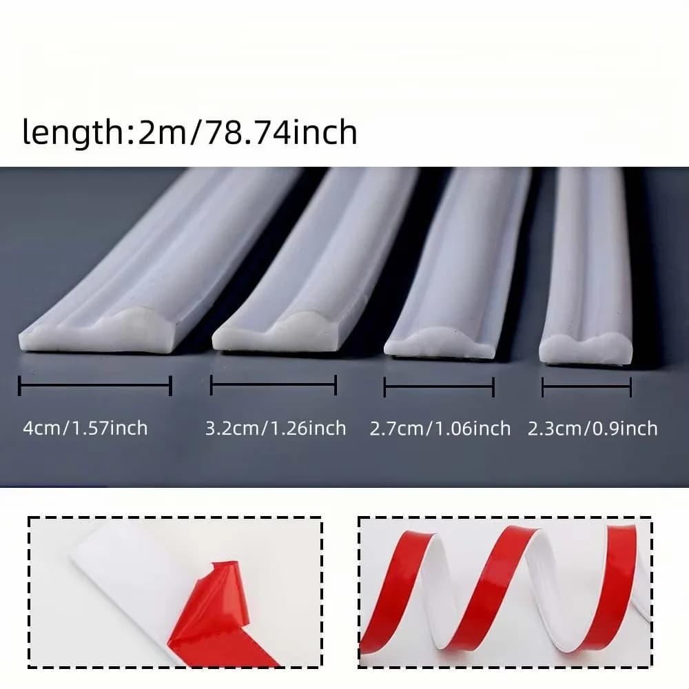 1PC 2m/78.74 pouces Moulure murale autocollante, Panneau de lambris de plinthe, Finition décorative 
