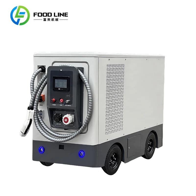 Station de recharge portable pour véhicules électriques autopropulsés, robot de batterie mobile pour