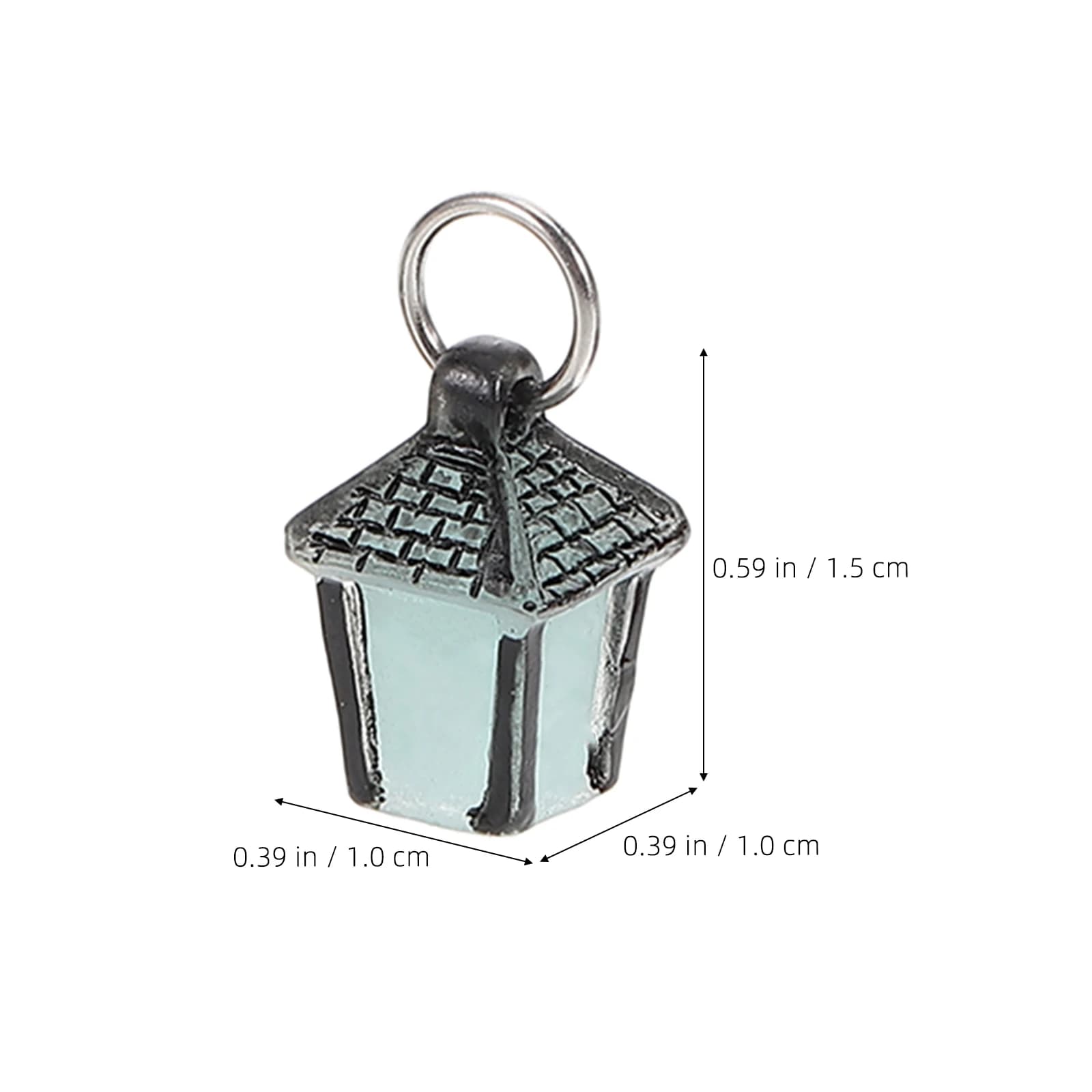 12 pièces lampe lumineuse ornement Mini résine artisanat lanterne artificielle modèle lueur dans la 