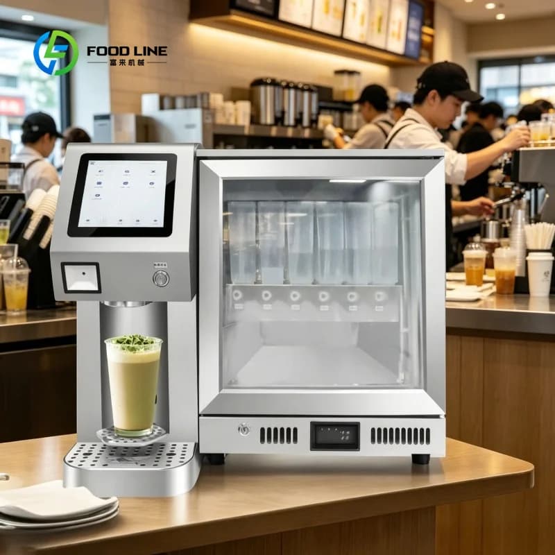 Machine à thé à bulles électrique automatique de table personnalisée à préparation rapide, équipemen