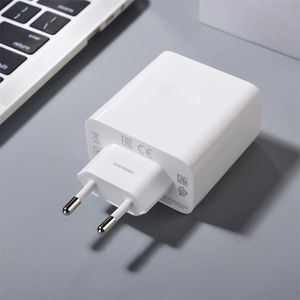 Chargeur OPPO 100W EU Super VOOC/Charge de fléchettes pour OPPO Find X7 X8 Ultra X6 K12 K11 Reno 13 