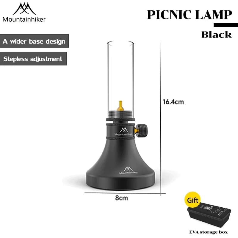 Lampe à gaz Aladdin Mountainhiker pour camping, éclairage d'ambiance extérieur léger, lampe de tente