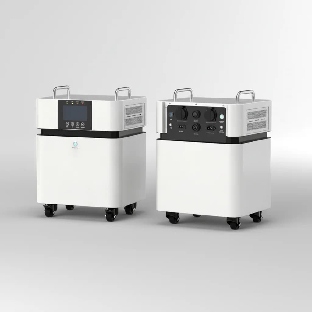 Système solaire tout-en-un avec onduleur 5 kW et batterie au lithium 5 kWh, 8 kWh, 15 kWh, station d