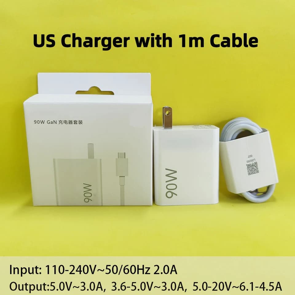 Chargeur Xiaomi Original 90W Hyper Turbo – Chargeur Rapide Type C pour Xiaomi 17, 15T, 15T, 14 Ultra
