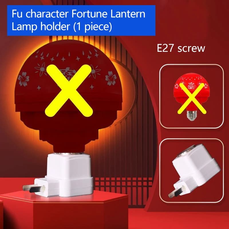 La nouvelle lampe à caractères "Prosperity and Good Fortune" à changement de couleur automatique à s