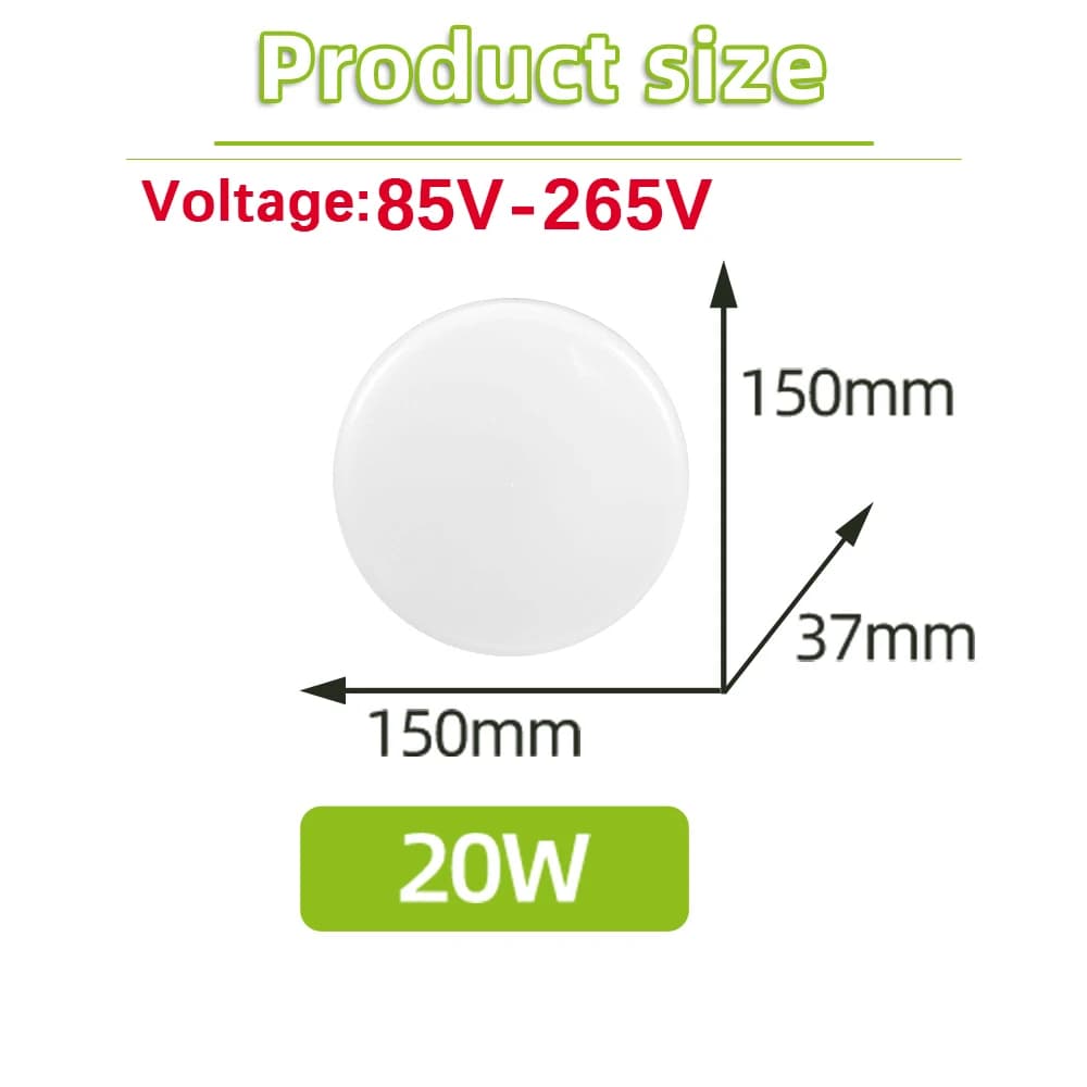 Plafonnier de cuisine LED plafonnier moderne 15W 20W 30W 50W LED plafonnier pour salon chambre lumin