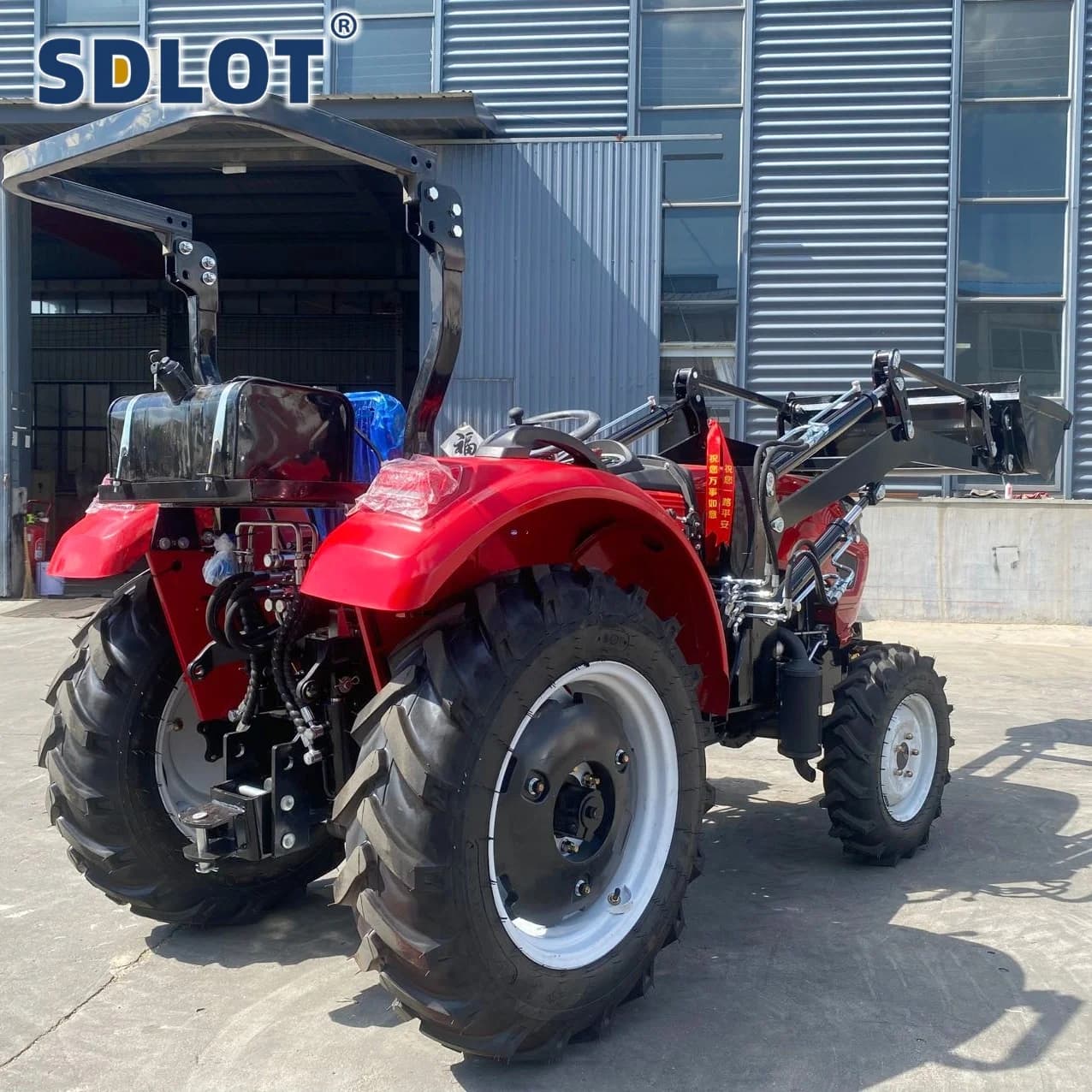 Chargeur de tracteur agricole Diesel Euro5 50HP 4WD prêt avec un équipement utilitaire compact de se