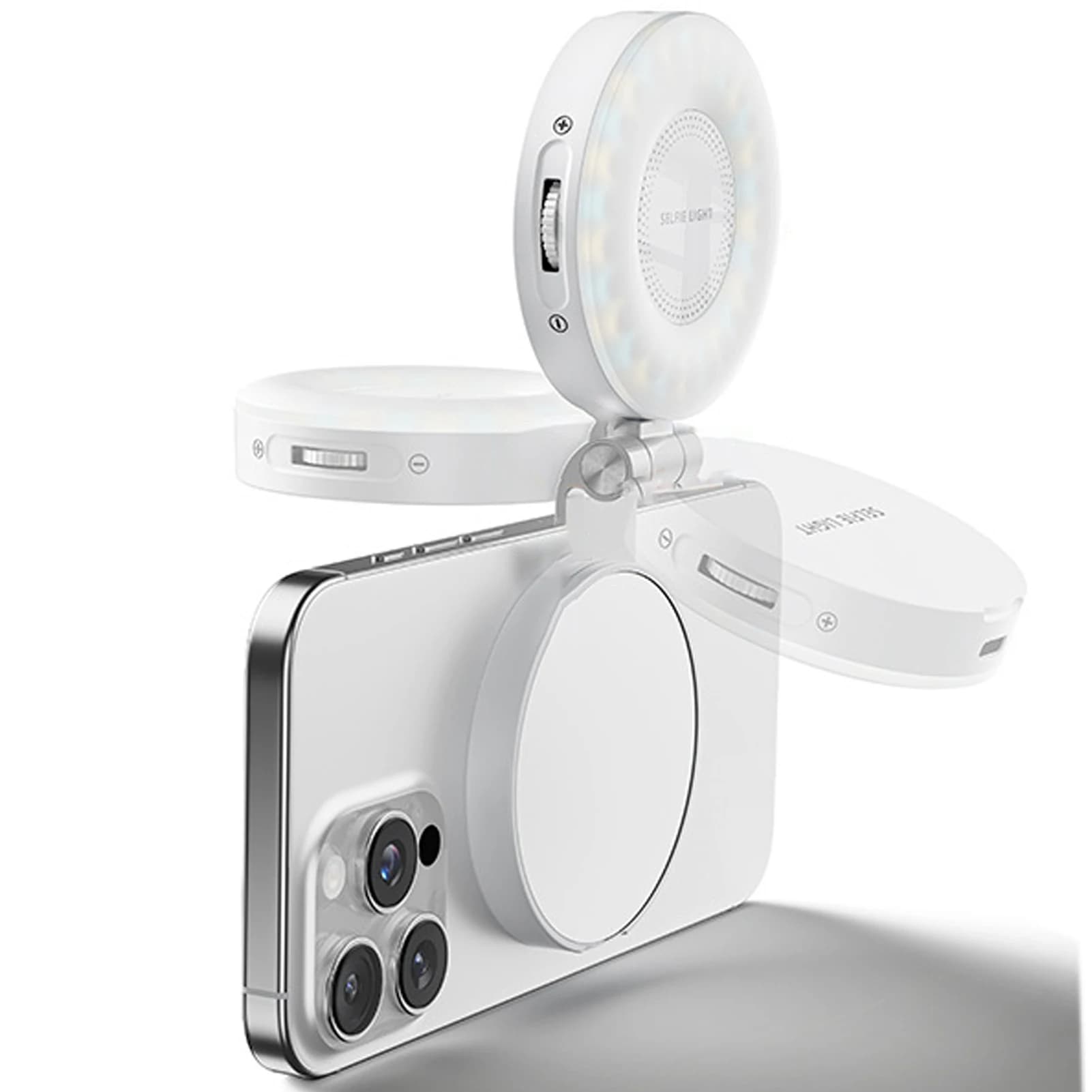 Téléphone portable Selfie lumière luminosité lumière de remplissage LED magnétique Mini anneau lampe