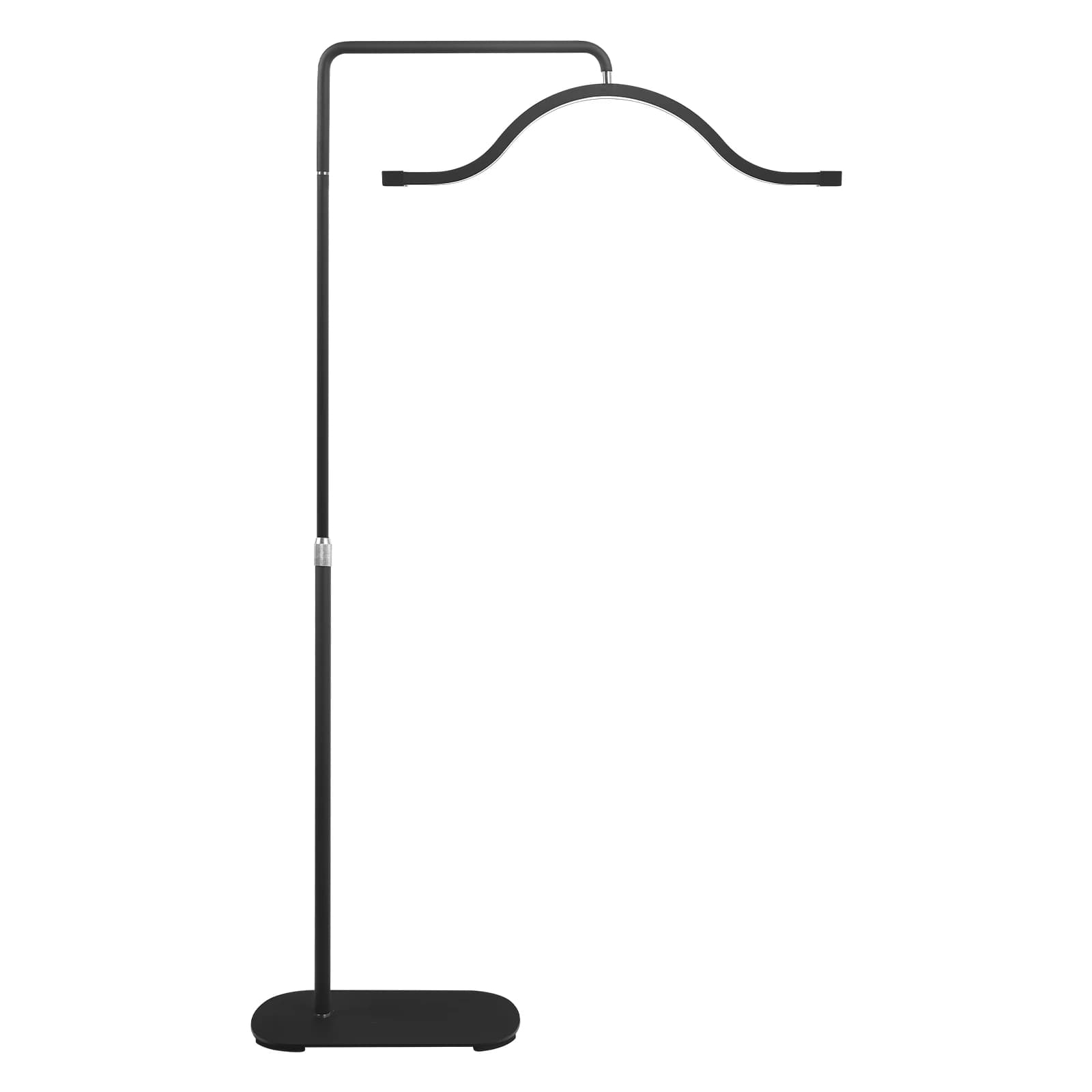Fosoto Lampadaire LED demi-lune 45 W – Anneau lumineux sans ombre pour cils, soins du visage, tatoua