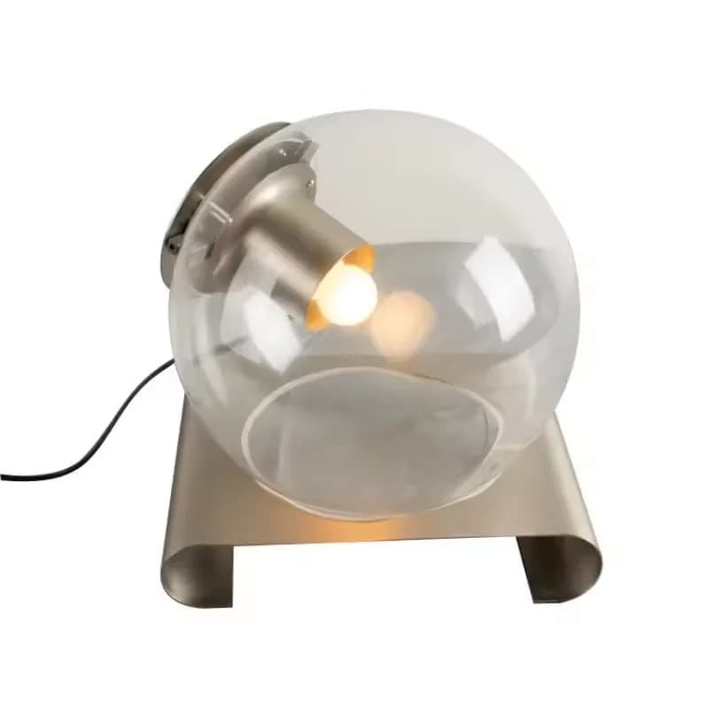 Lampe de Table en Boule de Verre au Design Nordique Minimaliste et Créatif Post-Moderne, Luminaire D