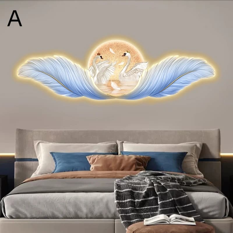 Lampe LED Moderne en Plporcelaine, Bande Lumineuse, Peinture Intérieure de Luxe, Applique Murale pou