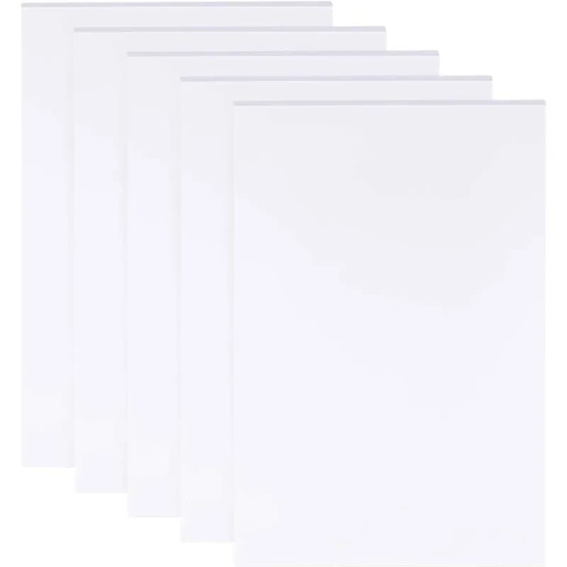 Panneaux en mousse blanche, 5 feuilles de 3mm, 11.8x7.8 pouces, feuille rectangulaire en PVC, pannea