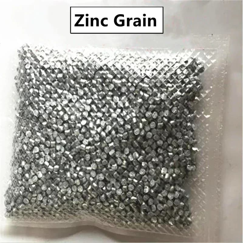 100g-1Kg de pépite/grain/Ingot de Zinc Zn pur 99.995%