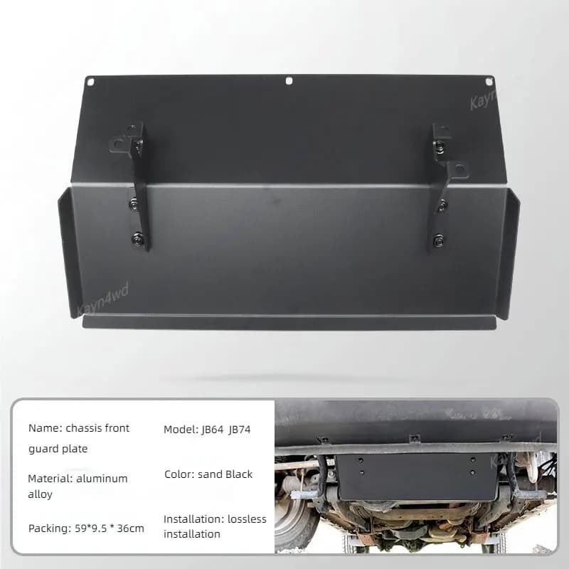 Accessoires modifiés tout-terrain 4x4, châssis en alliage d'aluminium, armure de châssis, garde-boue