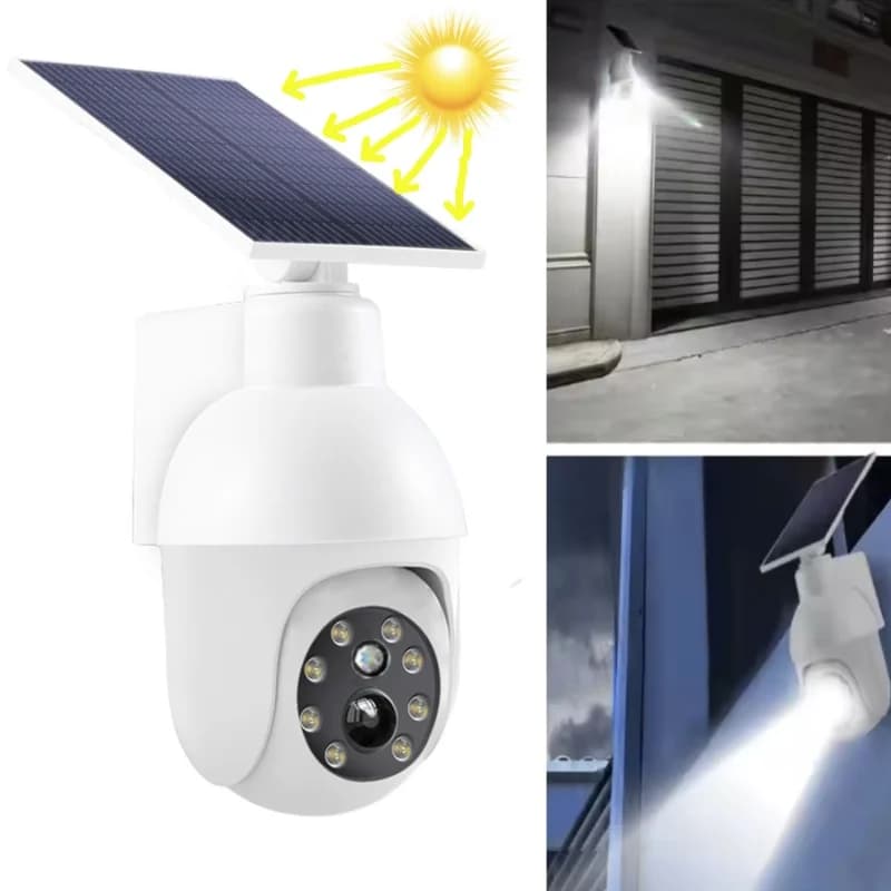 Lampe murale solaire LED, surveillance simulée, lampadaire antivol avec capteur sensible, lumière de