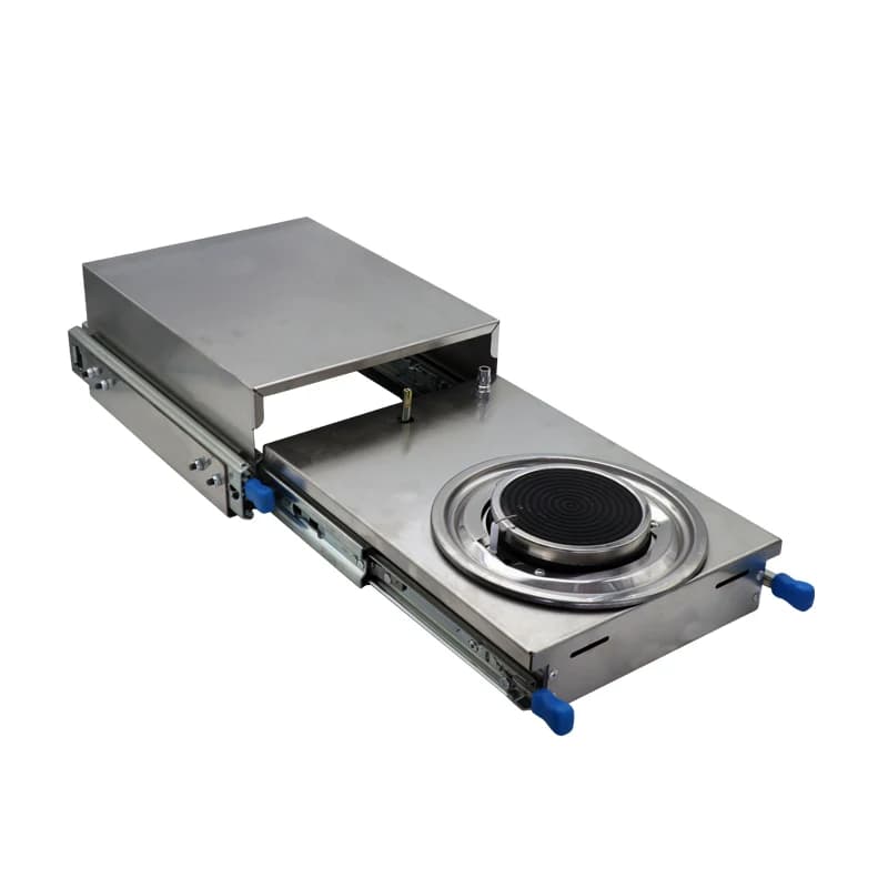 Campervan extractible cuisinière à gaz Camping cuisine caravane cuisine coulissante simple brûleur t