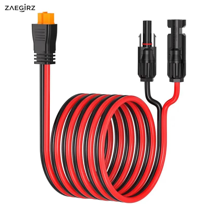 Câble de panneau solaire de 2 m/6,5 pi vers XT60i-F pour les stations d'alimentation EcoFlow Delta 2