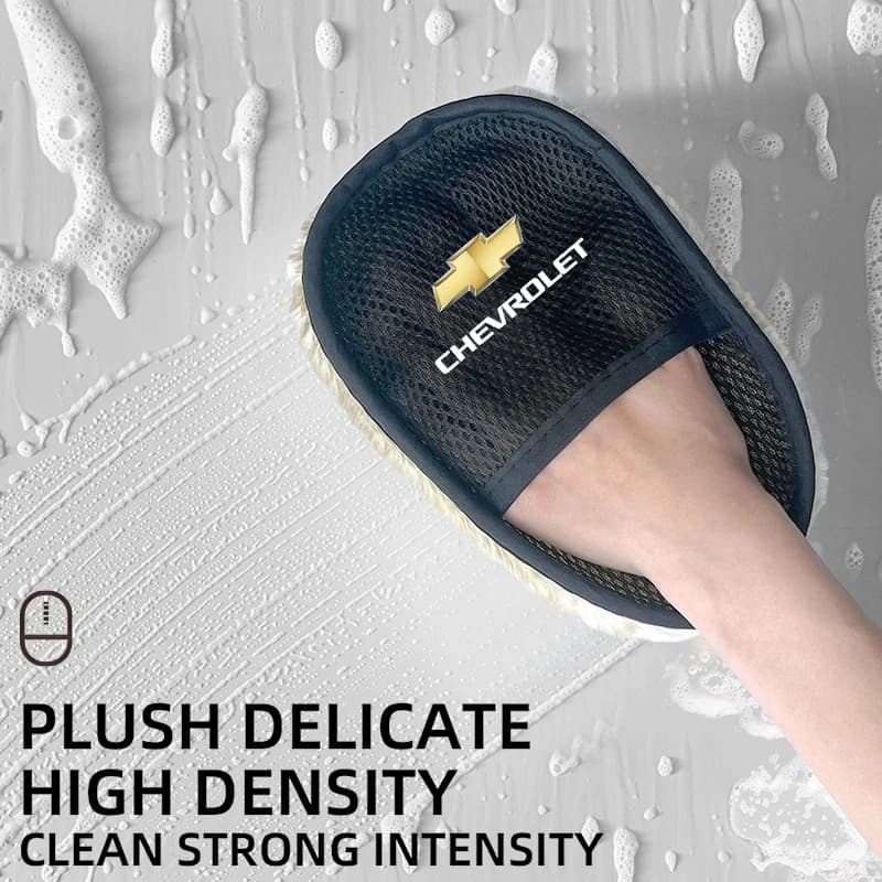Gants de lavage de voiture avec emblème de voiture, outils de nettoyage pour Chevrolet Cruze Spark C