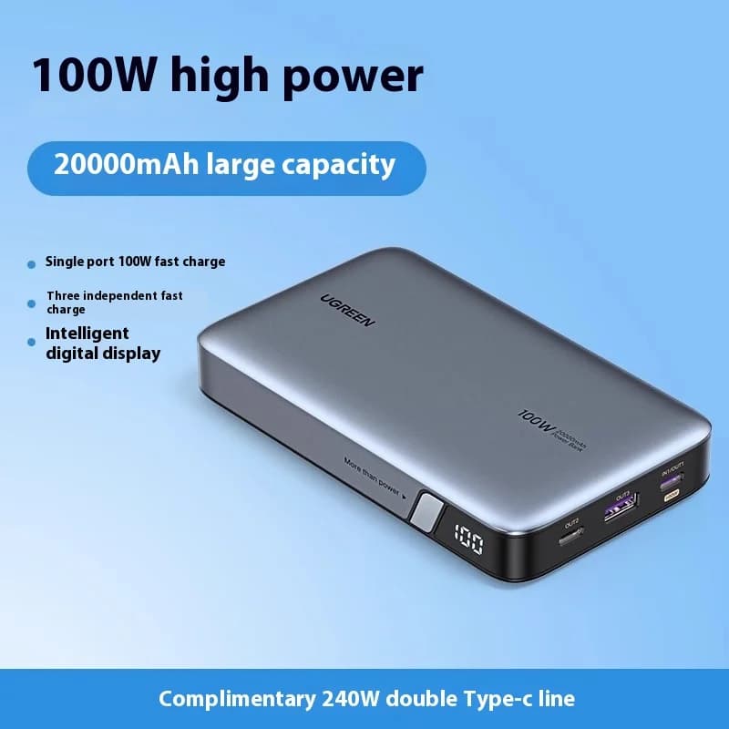 UGREEN 140W 25000/20000mAh batterie externe 100W grande capacité Charge rapide batterie externe Mobi