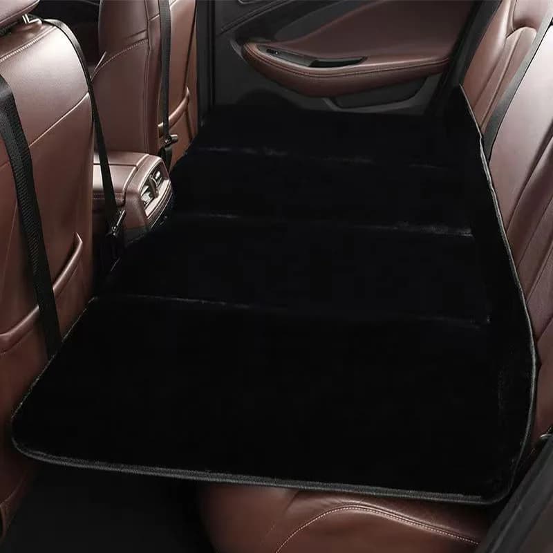 Matelas de Camping en Peluche pour Voiture, Polymères de Voyage Pliants, Lit Gonflable pour Berline 