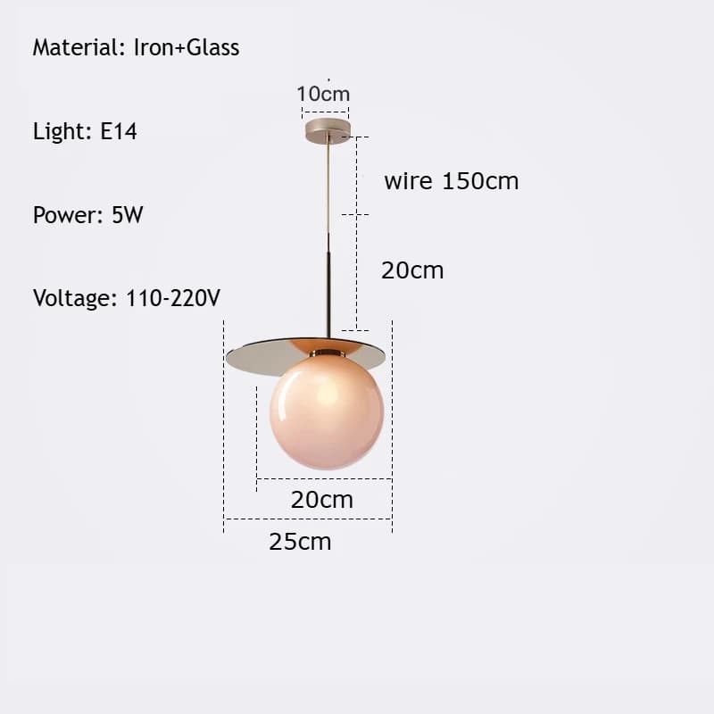 Lustre LED moderne et romantique en verre coloré à bulles, design de créateur, pour restaurant, salo