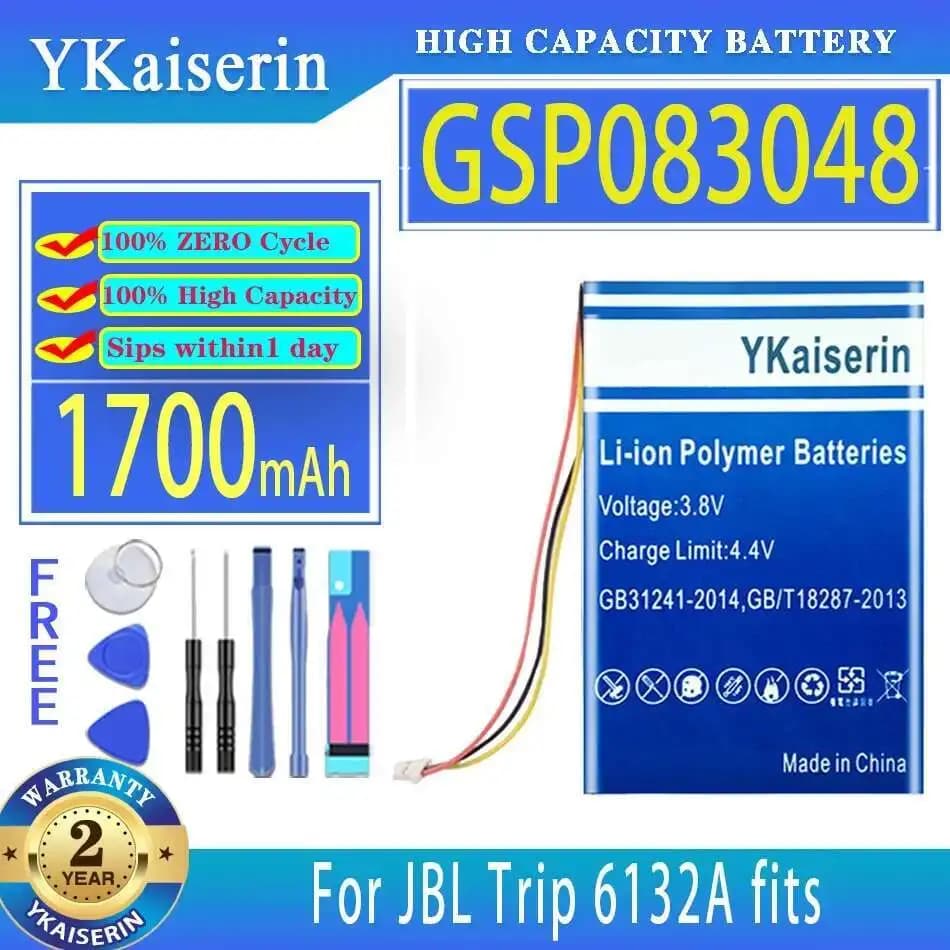 Chargeur de voiture longue durée 1700Mah, pour Jbl Trip 6132A Jbltrip, compatible avec haute compati