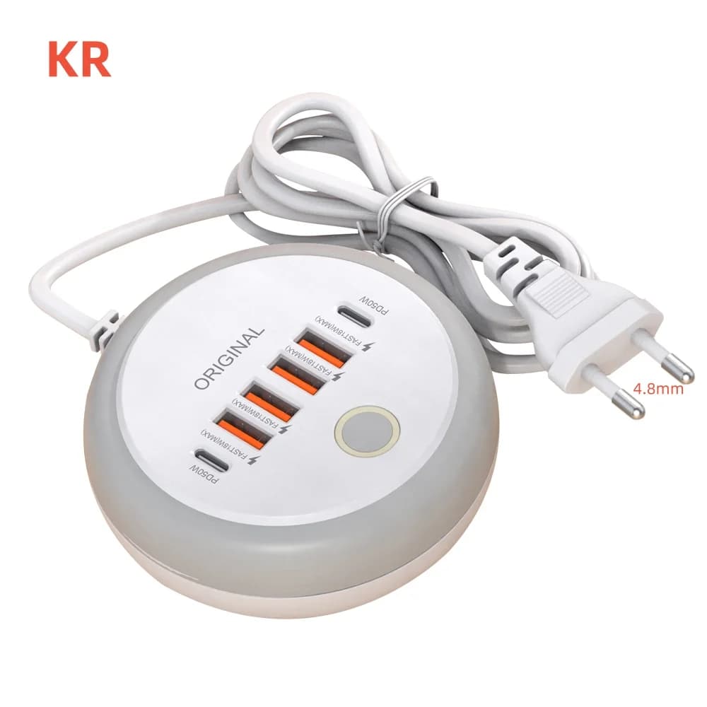 Chargeur multi-ports PD 50W USB Type C, adaptateur d'alimentation pour téléphone portable, pour iPho