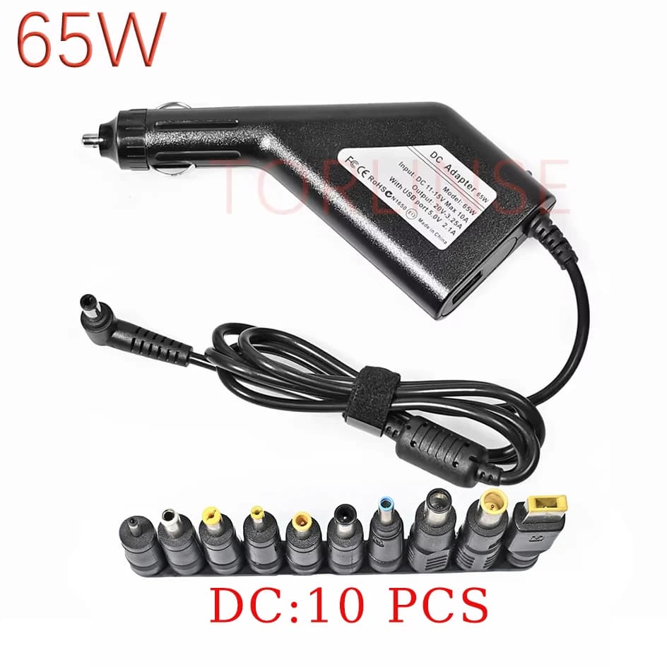 Chargeur de voiture 20V 3.25A 65W, adaptateur d'alimentation universel pour ordinateur portable, cha