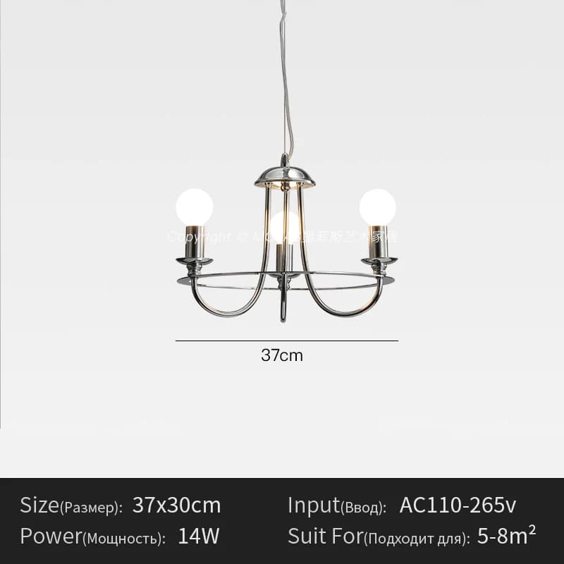 Lustre à 5 lumières de style farmhouse pour salon, luminaire rustique industriel, lampe suspendue vi