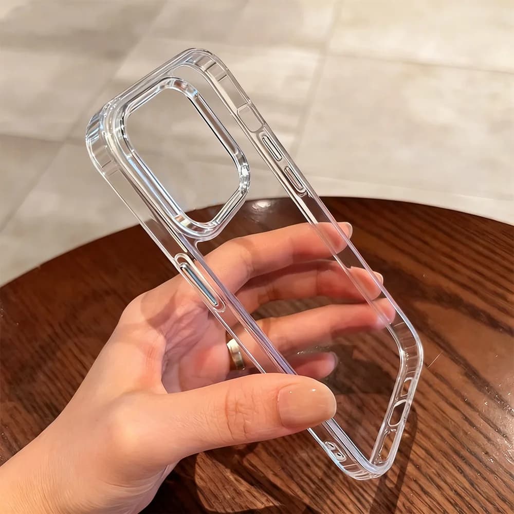 Coque de téléphone transparente de luxe pour iPhone 17 Air 16 15 14 Plus 13 12 11 Pro Max, antichoc 