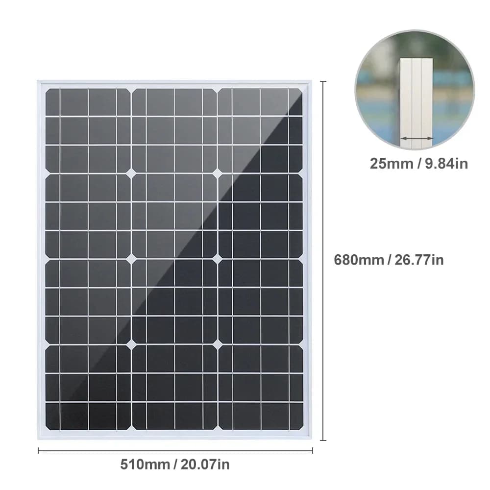 Panneau solaire 3000W 2000W 1000W, 18v, haute efficacité, rigide, étanche, batterie externe, charge 
