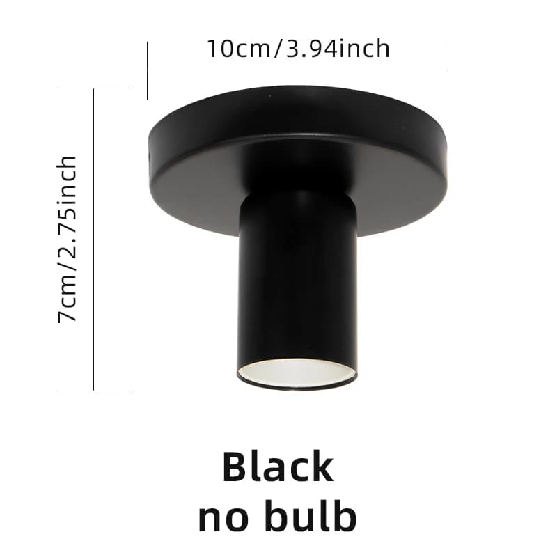 Base de lampe E27 noir/blanc, lampe en fer rétro nordique moderne, décoration pour salon, chambre à 