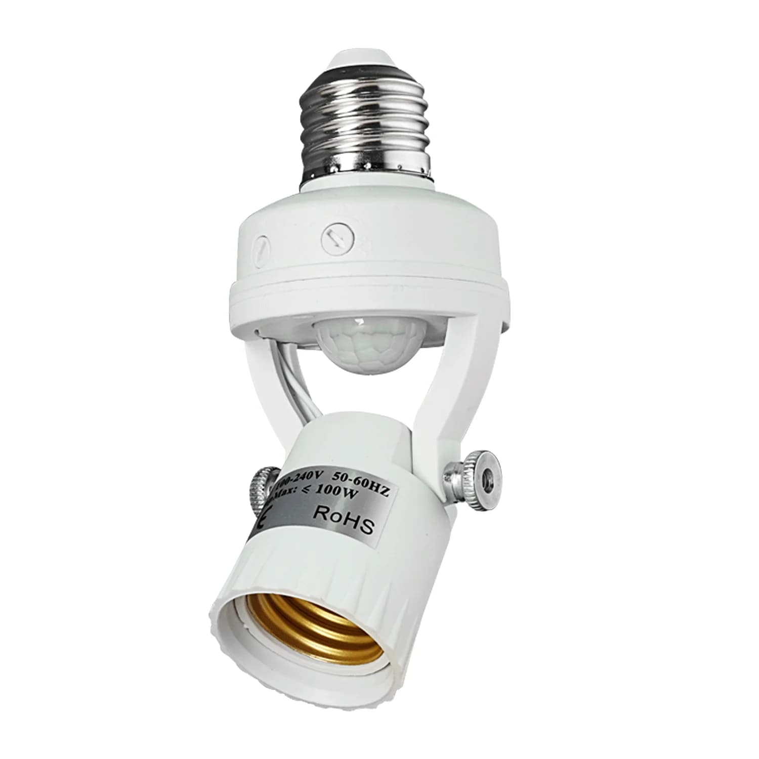 Support de lampes avec capteur de mouvement PIR E27 E26, 110-240V, Base de détecteur, interrupteur a