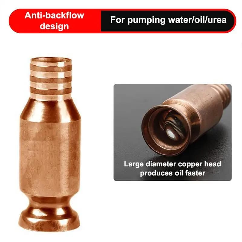Pompe à siphon pour gaz, avec valve 1/2 pouce, pour transfert de carburant, sécurisée, polyvalente, 