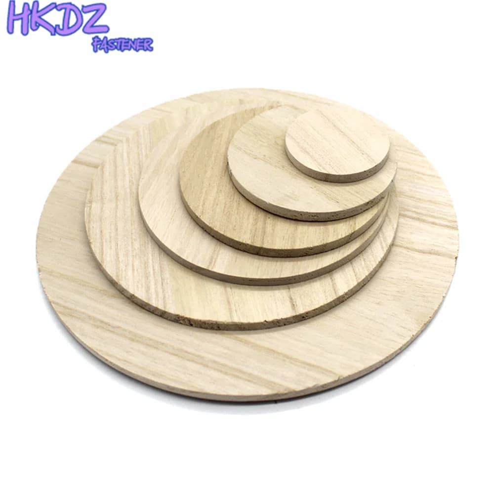 Optique-Planche Ronde en Bois Massif, Matériel de Modèle Manuel, Cercle Artisanal, Bricolage, 5cm, 8