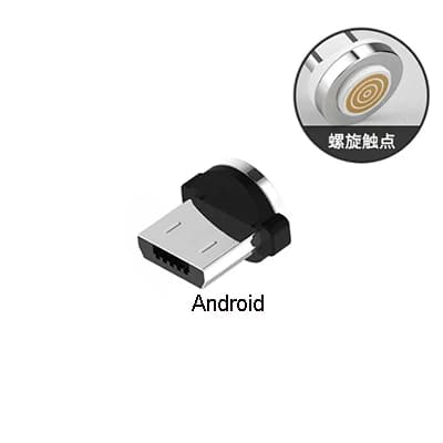 Adaptateur magnétique USB C pour Samsung, Huawei, Xiaomi, Redmi, LG, Vicalculator, OPPO, SONY Honor,