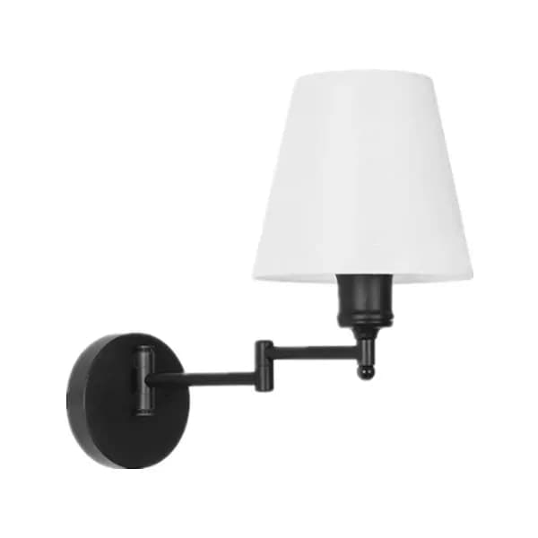 LED applique américaine bras oscillant pliant US EU prise interrupteur tissu chambre chevet salon ét