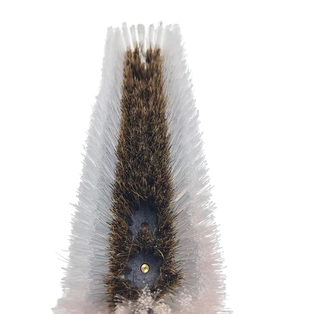 Brosse en poils de sanglier alimentée en eau avec jet de crayon, livres de panneaux solaires, poteau