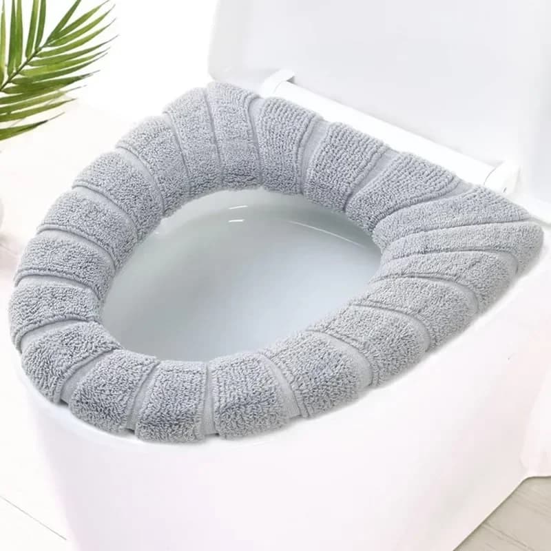 Accessoires de salle de bain, coussin chaud et doux, tapis lavable, siège de toilette, outil de ferm