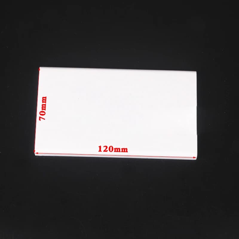 Panneau d'interrupteur mural blanc, couvercle de prise, lunette de panneau vierge, type 120, 120x70m