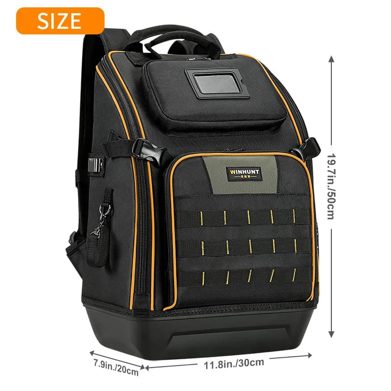 Sac à dos à outils, organisateur robuste pour station d'outils Pro, grand intérieur, fond moulé, sac
